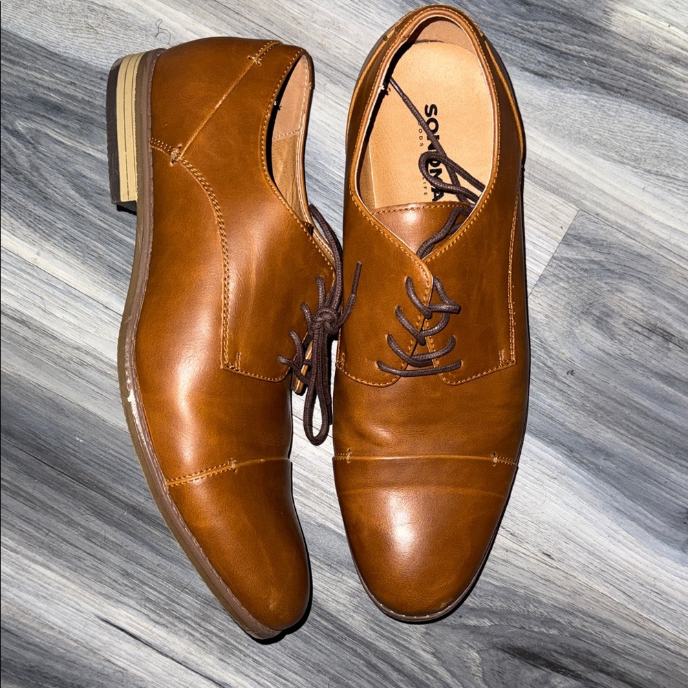 Brown Leather Men's Dress Shoes
